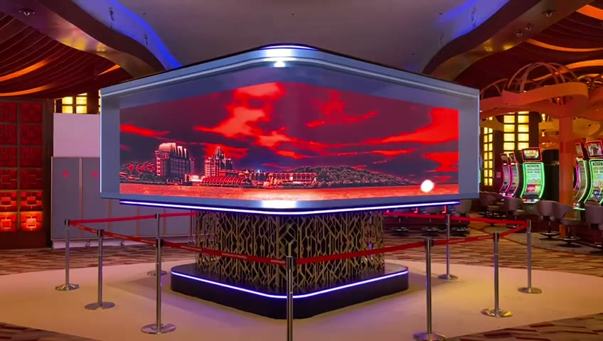 Casino floor, Asia: the screen in the venue