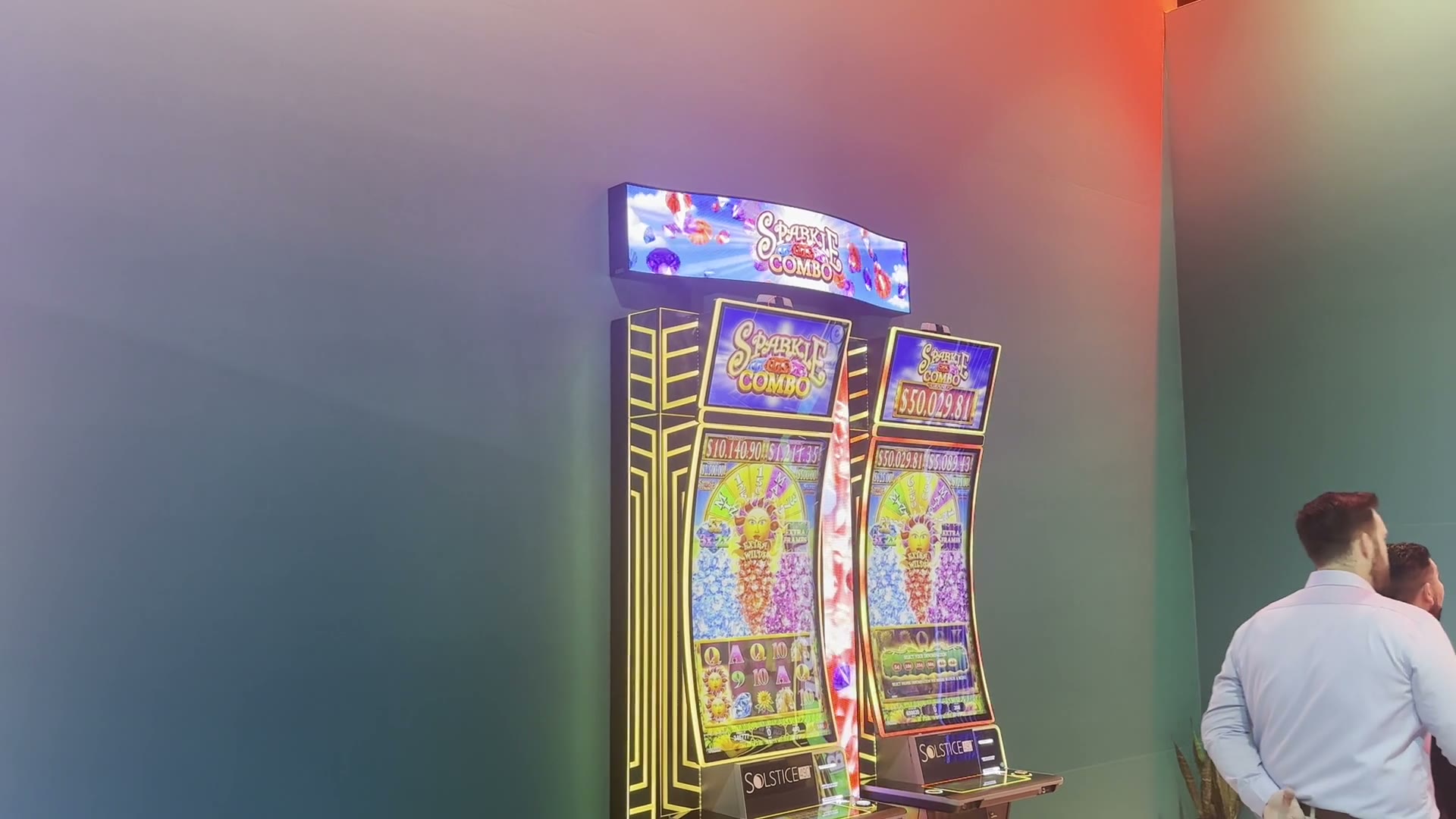 Konami Gaming: the screen in the venue